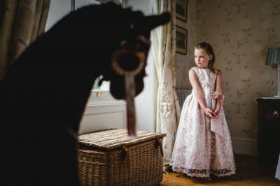 The Flowergirl before the wedding