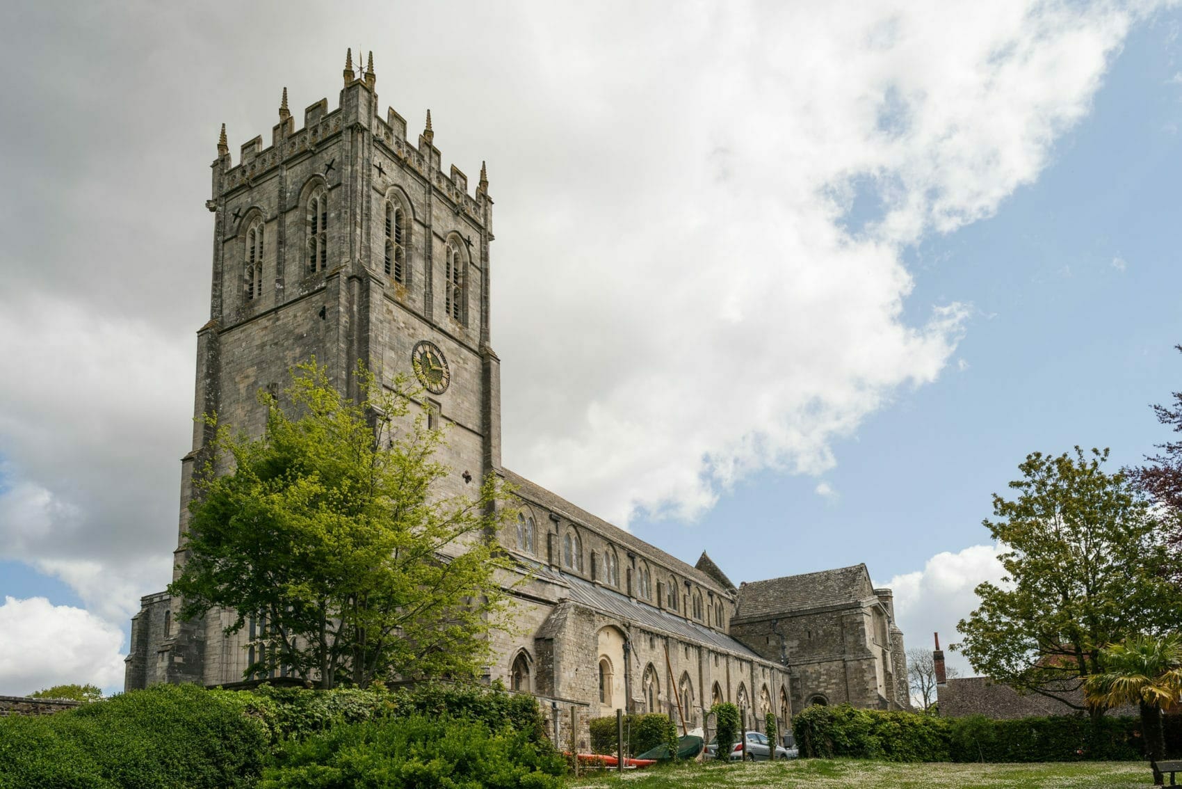 View of Christchurch Priory  from the east