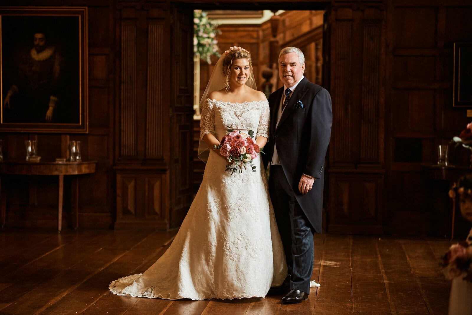 Bride and father - North Cadbury Court Wedding photographer