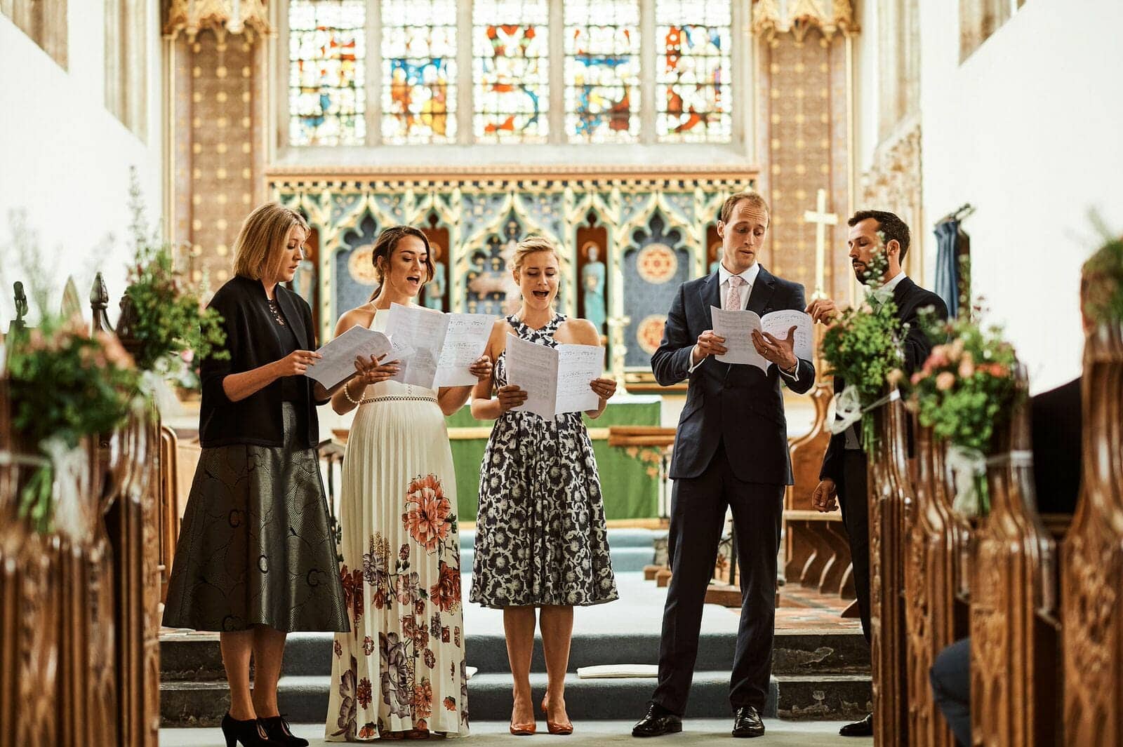 Choir - North Cadbury Court Wedding photographer