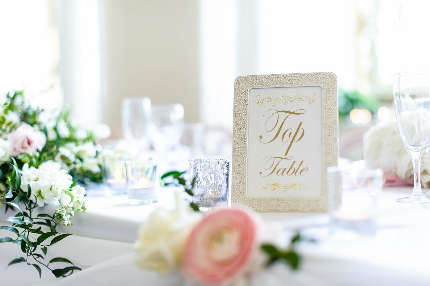 Top Table Brympton House wedding