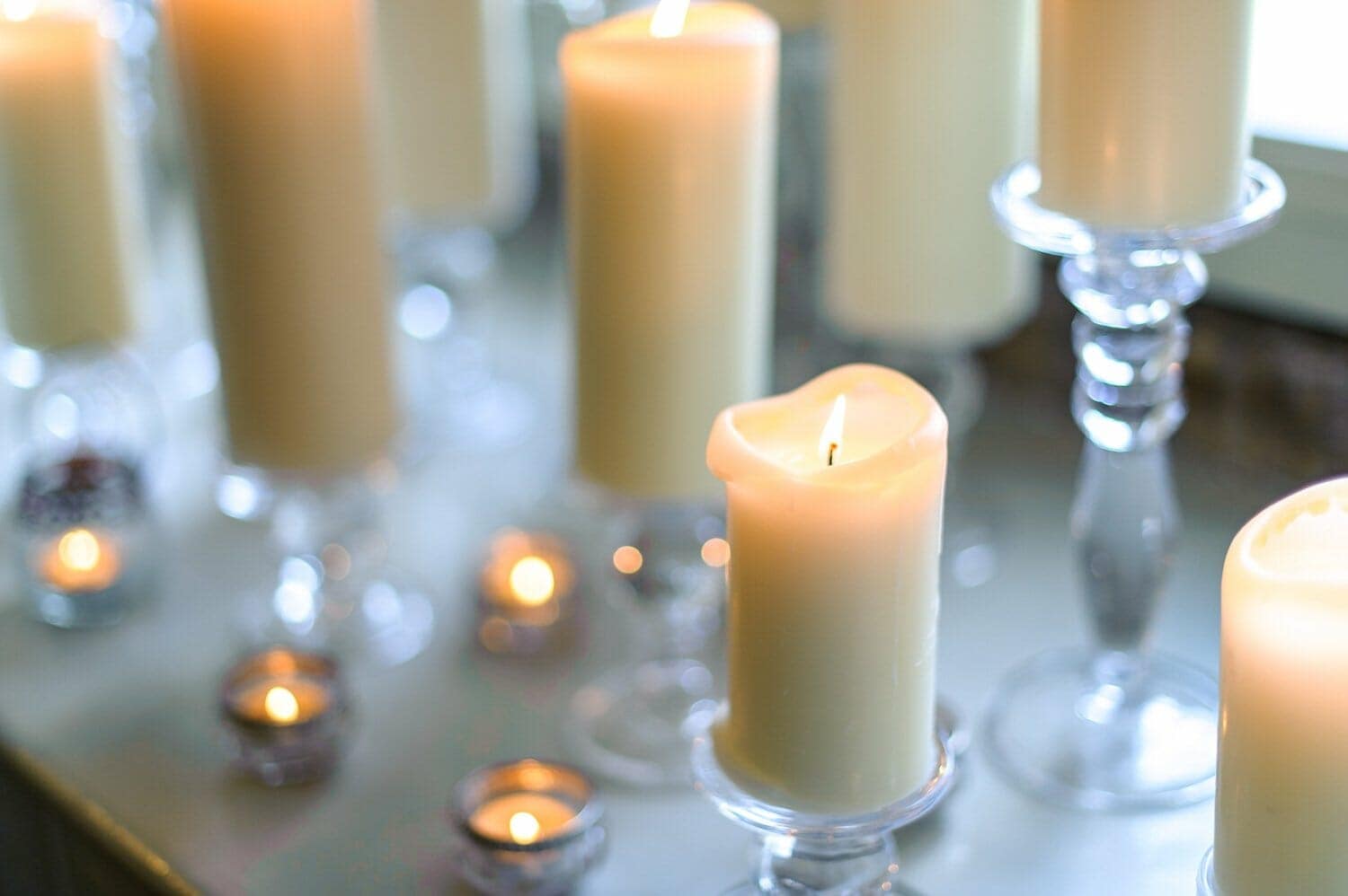 Candles at wedding