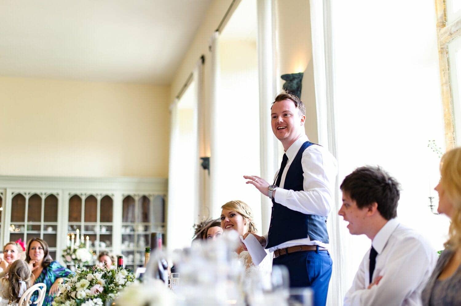 Brympton House wedding grooms speech