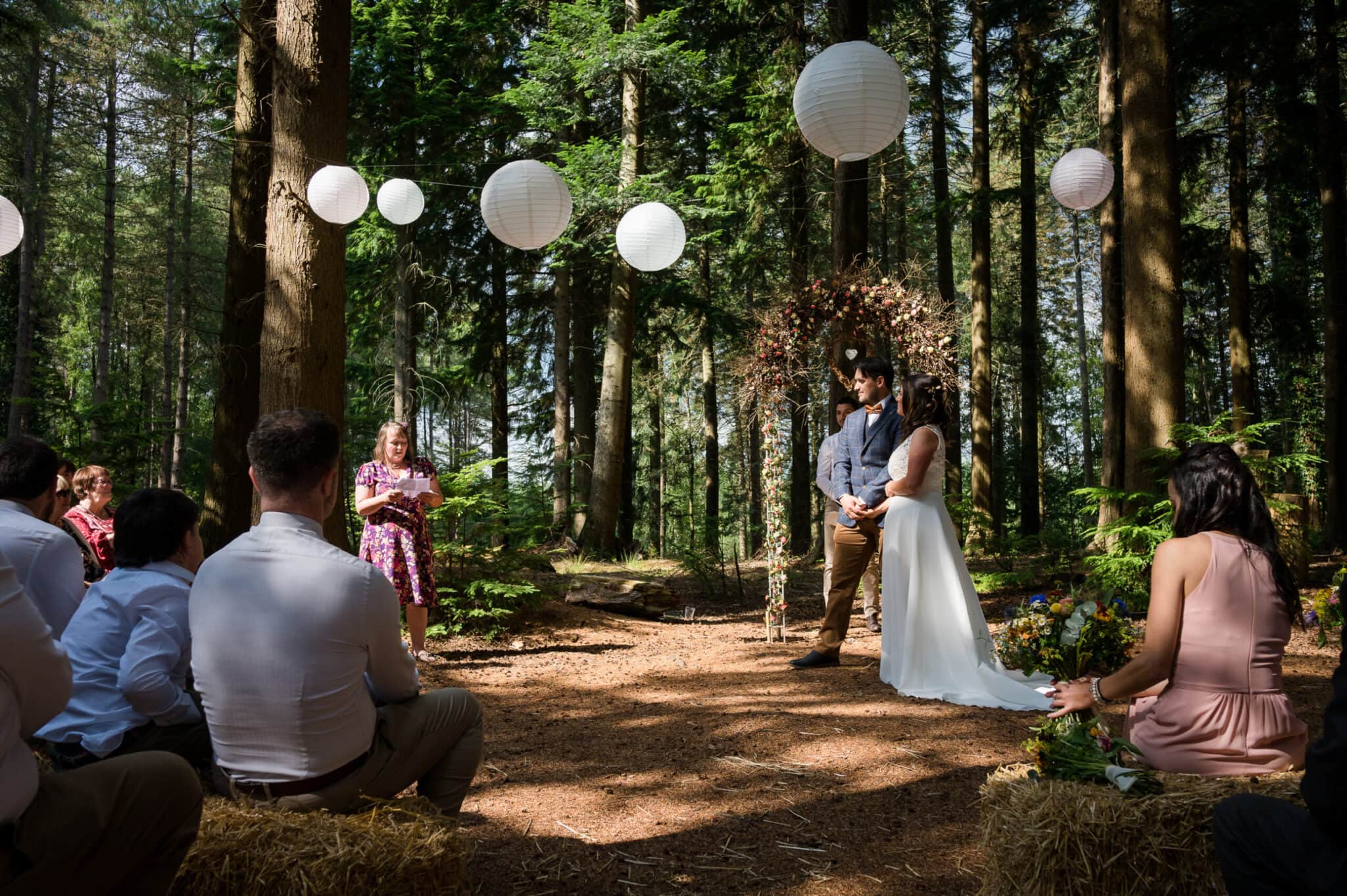 Forest wedding in Hampshire