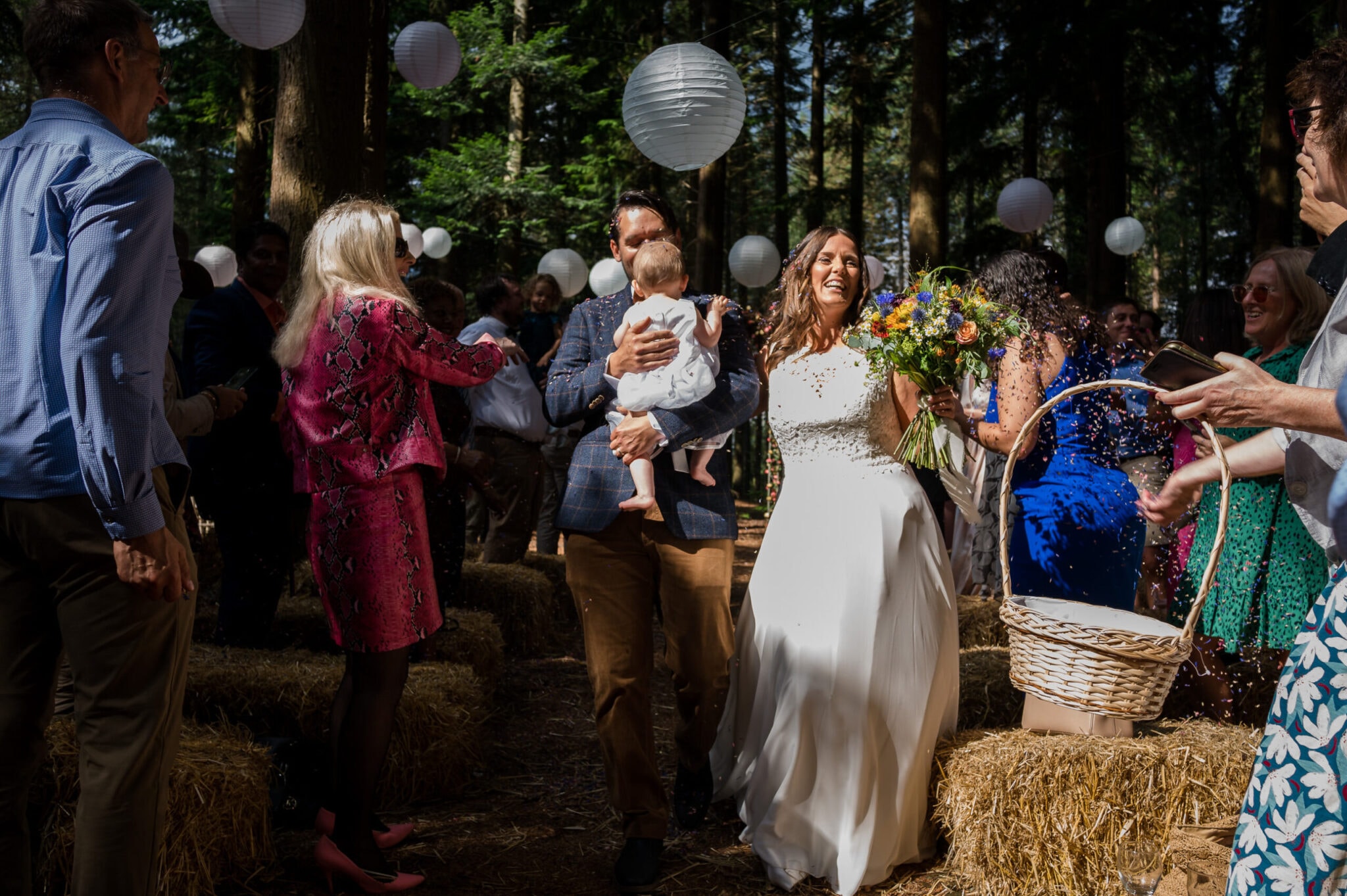 Outdoor ceremony at Weddings in the Wood