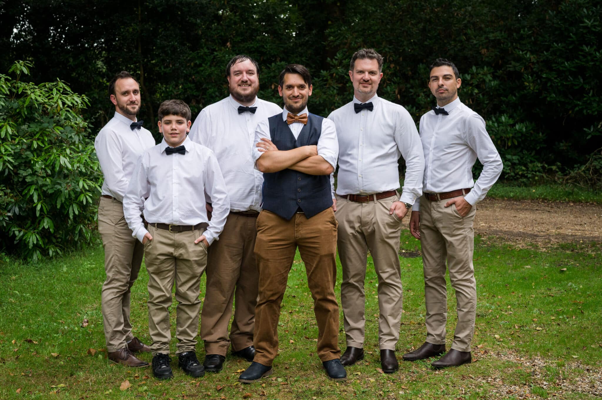 GRooms party at Weddings in the Wood