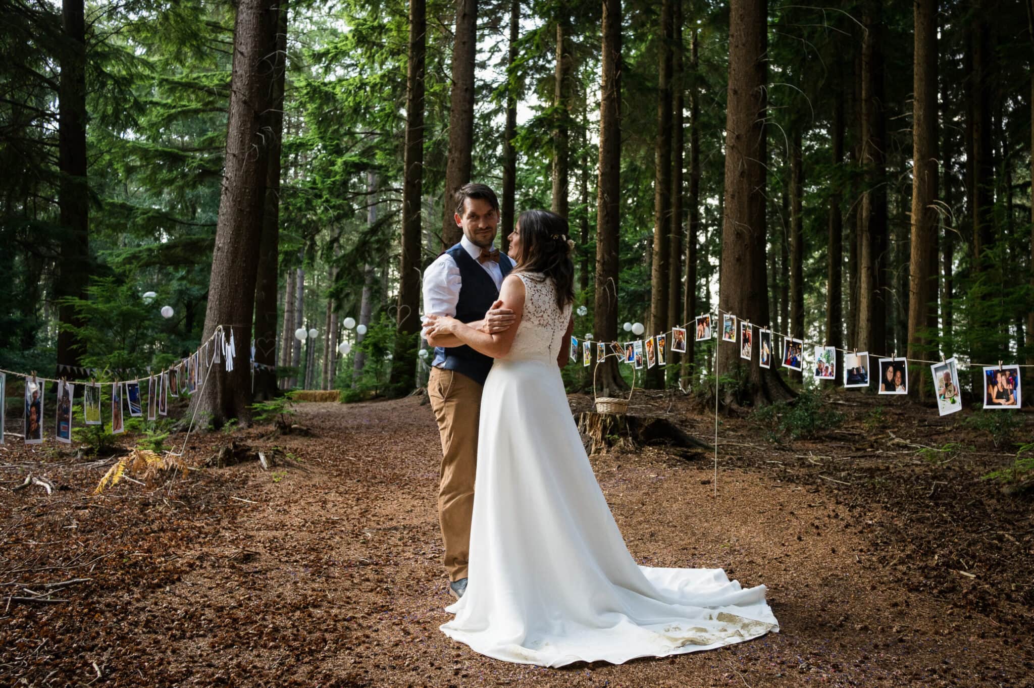 Bride and Groom in the New Forest Weddings in the Wood