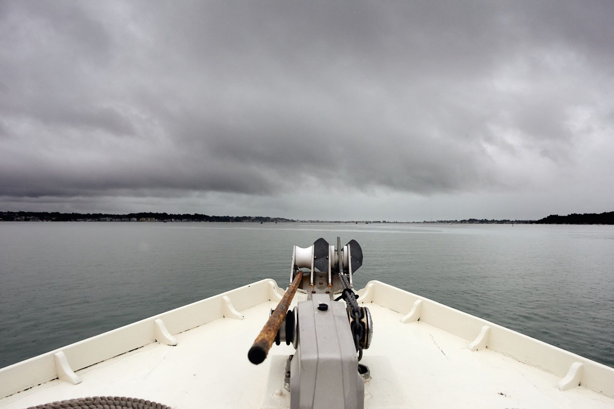 The view from the Dorset Queen across Poole harbour