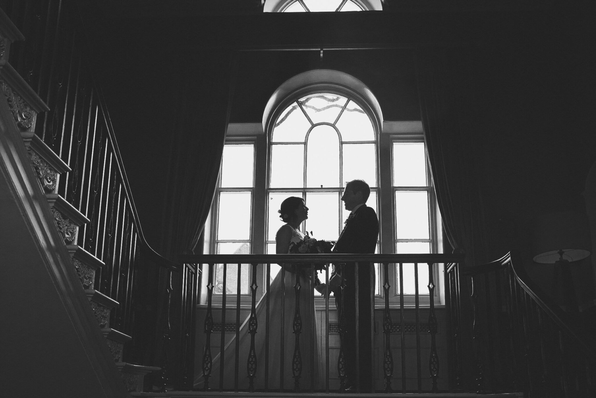 Hotel Du Vin black and white wedding photo
