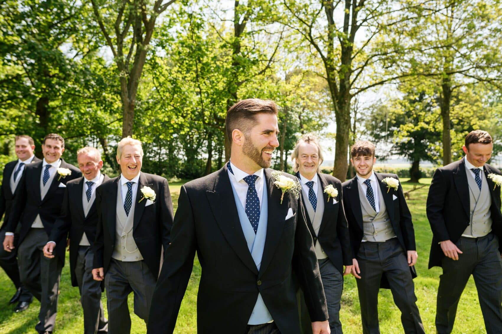 The boys at Abbots Court wedding