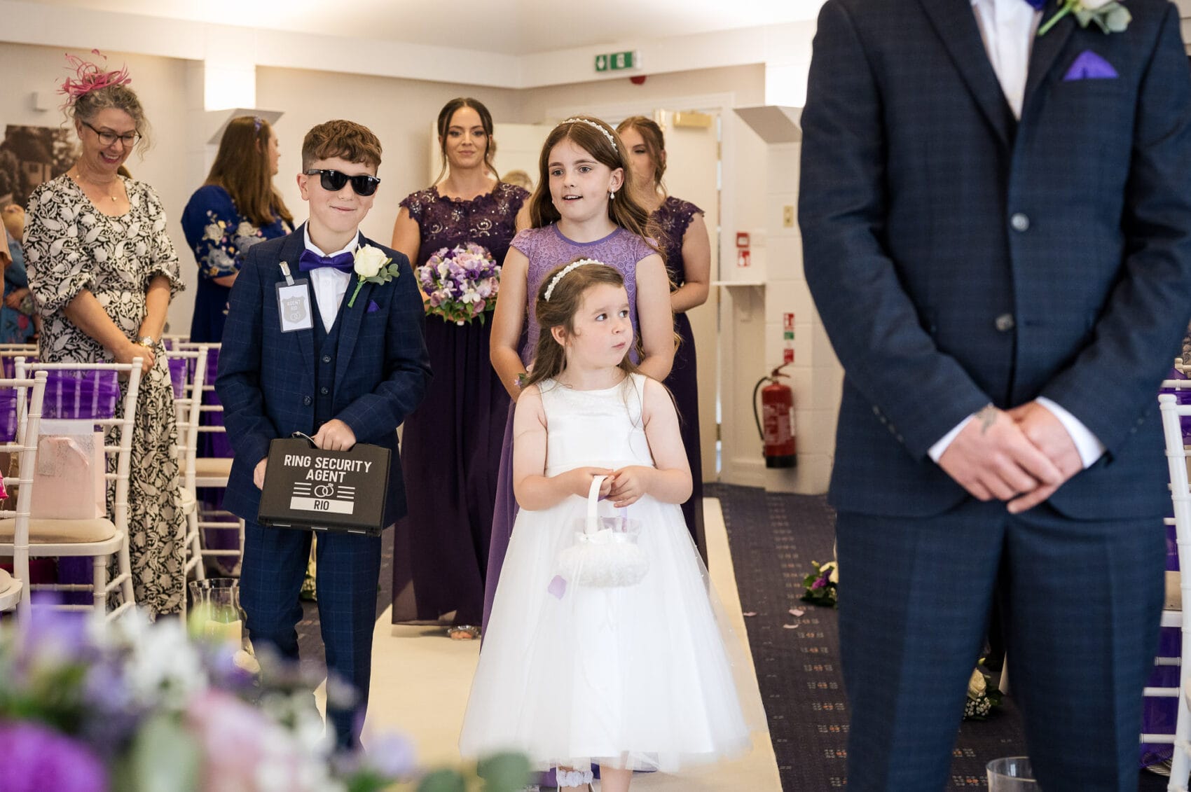 Flowergirl Ring security walk the aisle