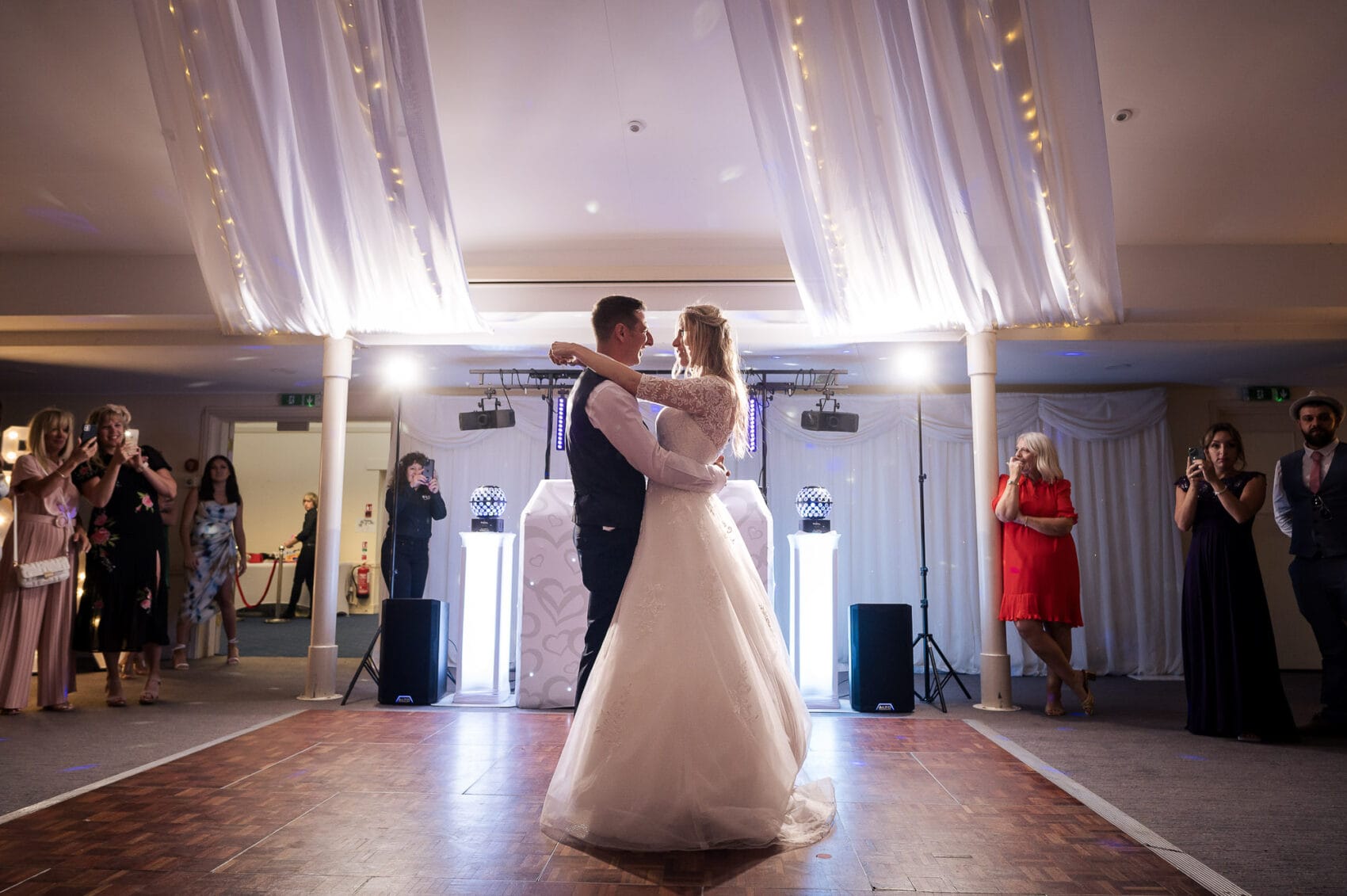 Bride and Groom have their first dance