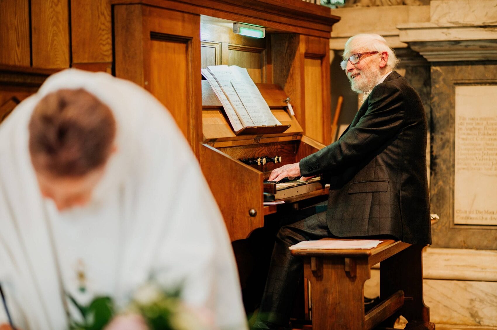 Organist in St Marys church in Hale