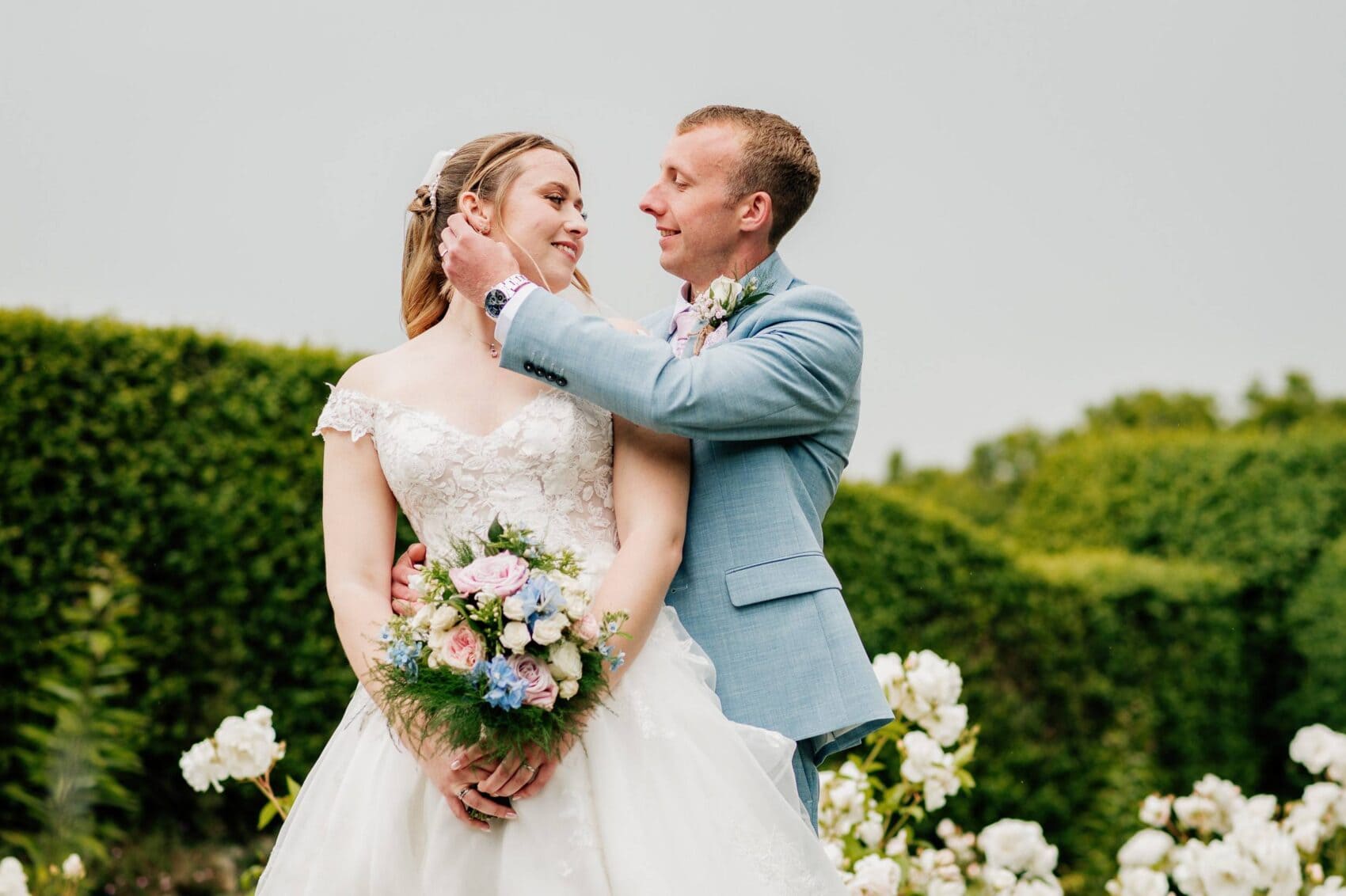 Bridal portraits at Hale Park House Wedding