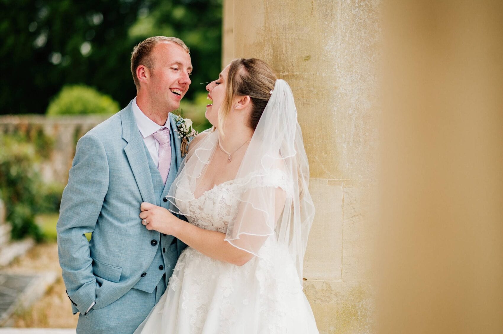 Bride and Groom at Hale Park House Wedding