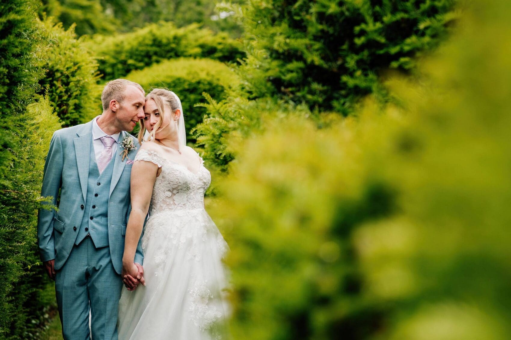 final protraits of bride and groom at Hale Park House Wedding