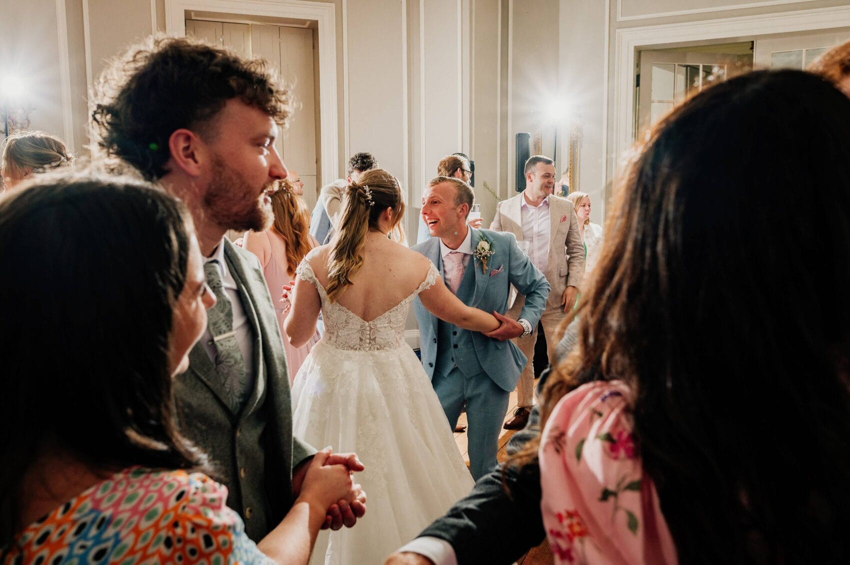 bride and groom dancing at Hale Park House Wedding