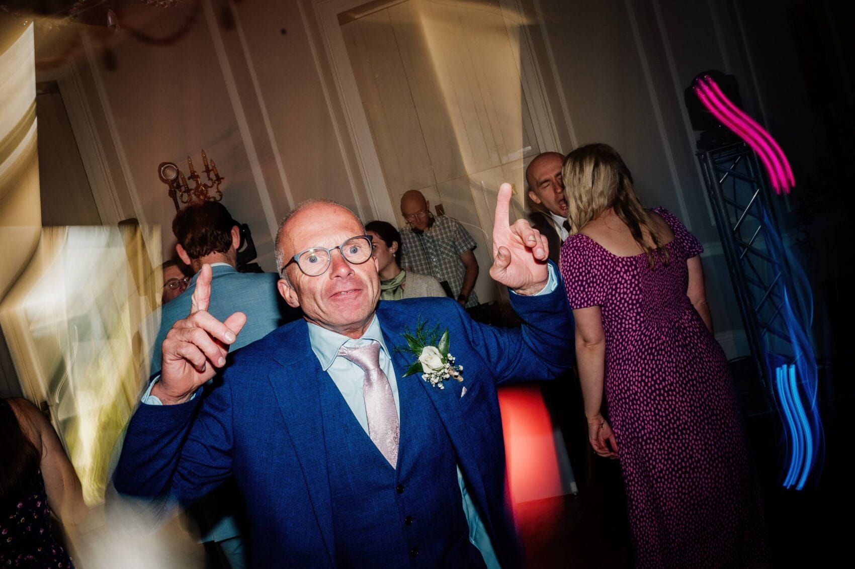 dancefloor fun at Hale Park House Wedding