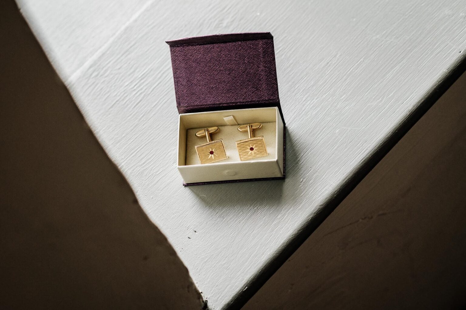 Grooms cufflinks at River Cottage wedding