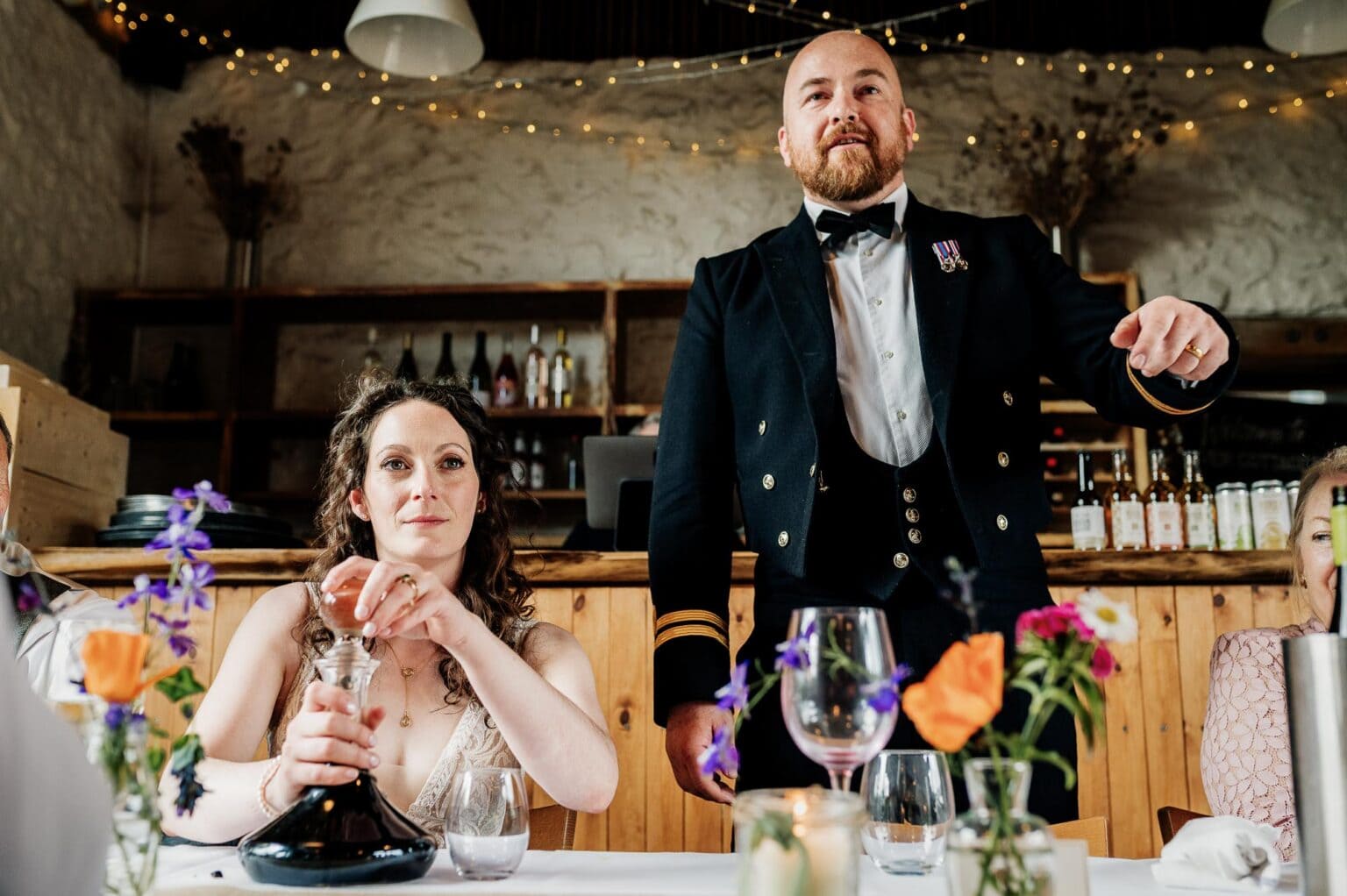 Grooms speech at River cottage HQ wedding