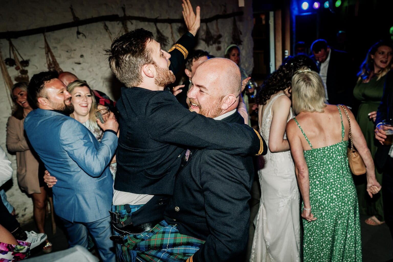 dance floor action by documentary wedding photographer