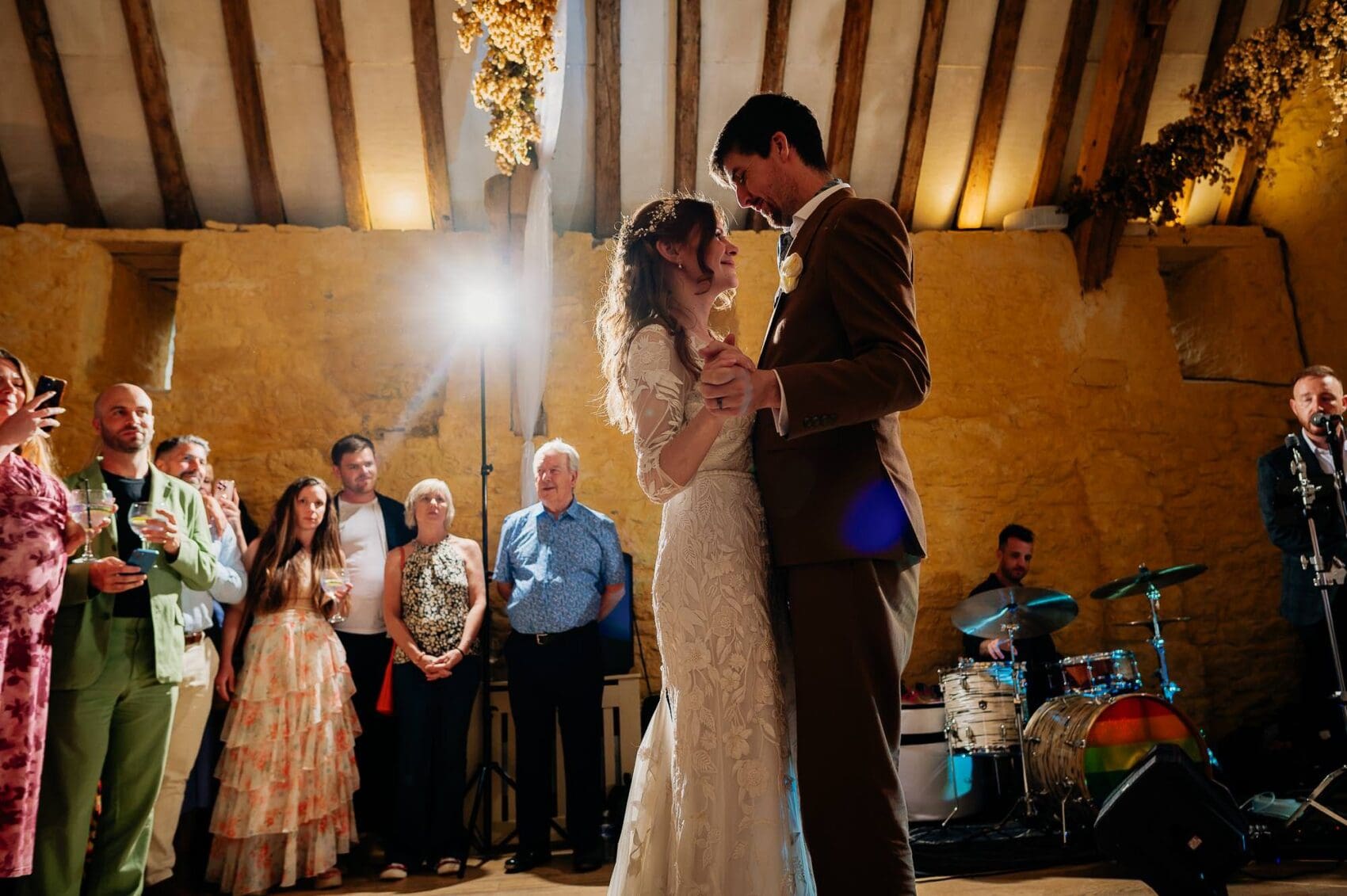 First dance at Owlpen Manor weddding