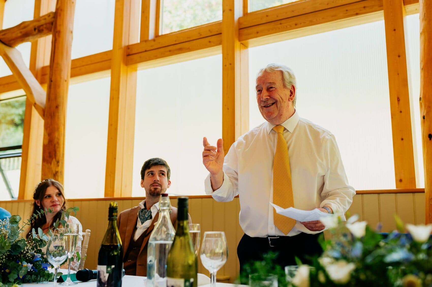 Dad giving his Owlpen Manor weddding speech