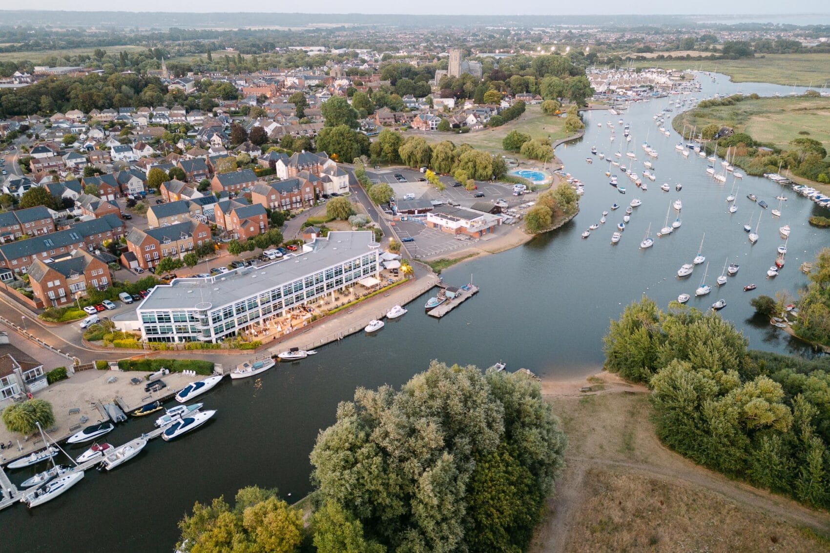 Aerial view of the Captains Club Hotel & Spa