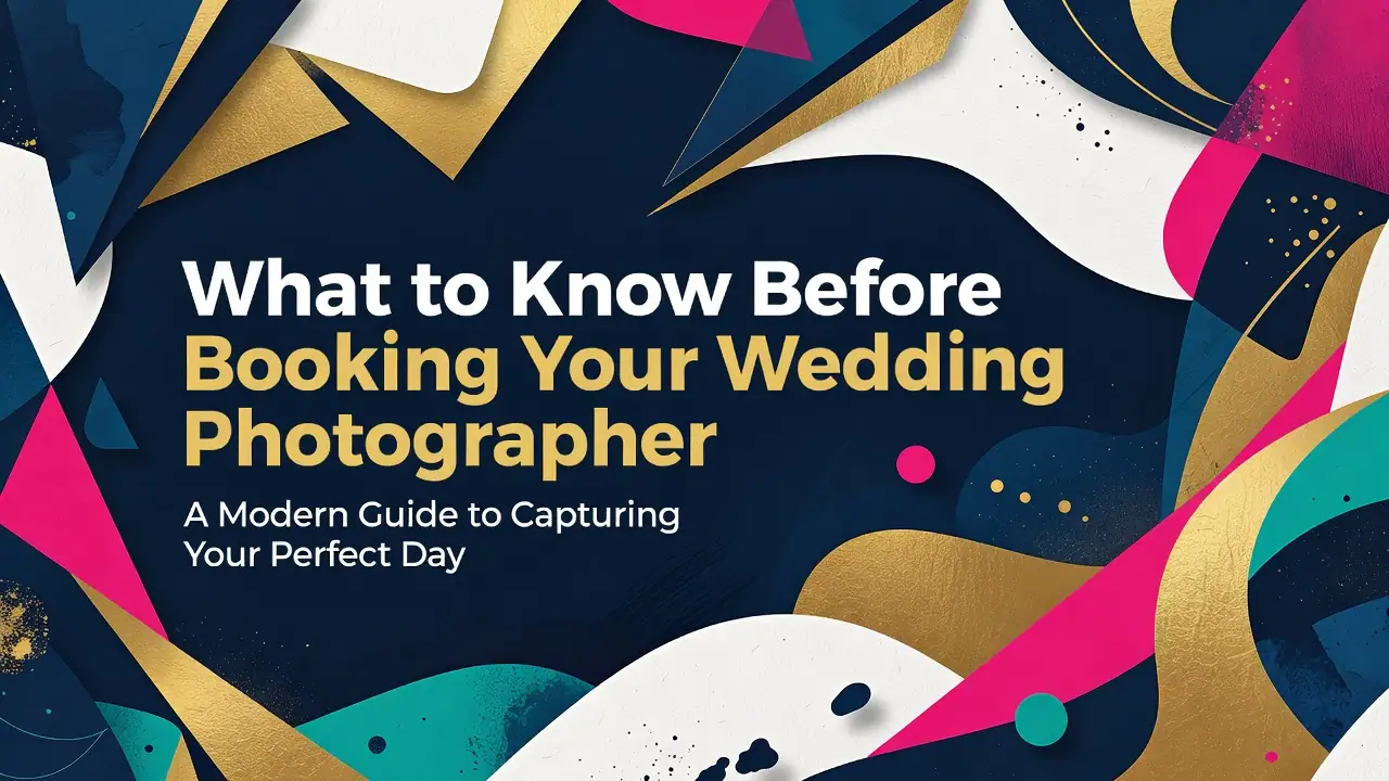 Professional header image for list-based article: What to Know Before Booking Your Wedding Photographer