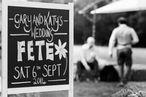 A fete themed wedding in Dorset