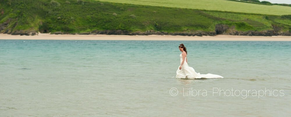 After the wedding trash your dress in a fun way