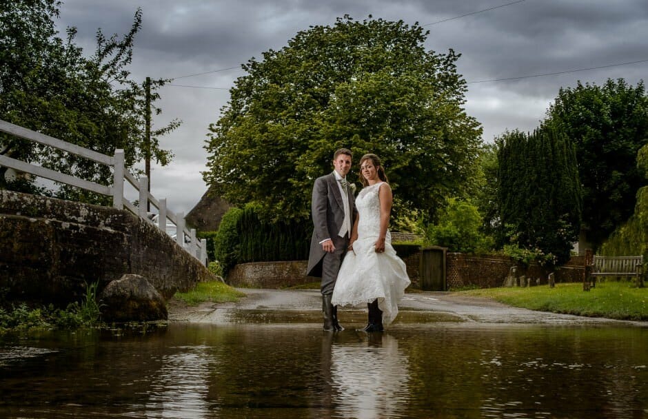 Langton Arms wedding photographer bride in Ford